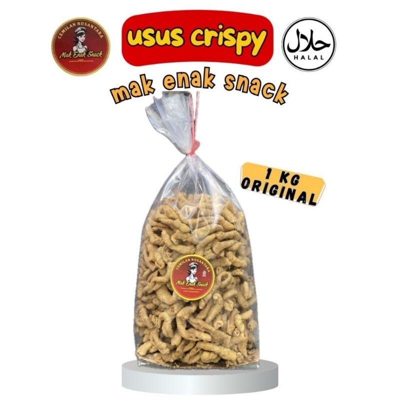 

1Kg - USUS CRISPY AYAM ORIGINAL 1Kg Mak Enak Snack
