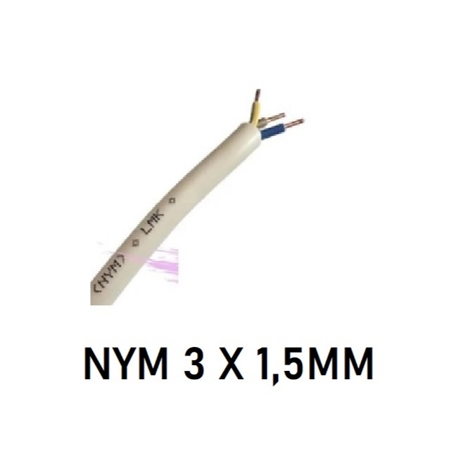 KABEL POTONGAN EXTRANA NYM 3x1,5 / KABEL EXTRANA NYM 3x1,5 PER METER