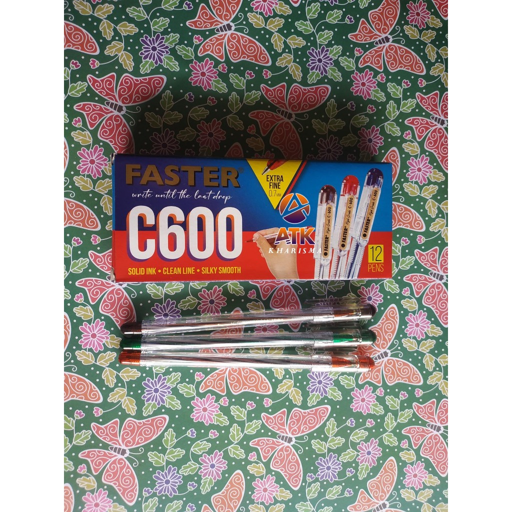 

Pulpen Faster C600 0.7mm - Hitam