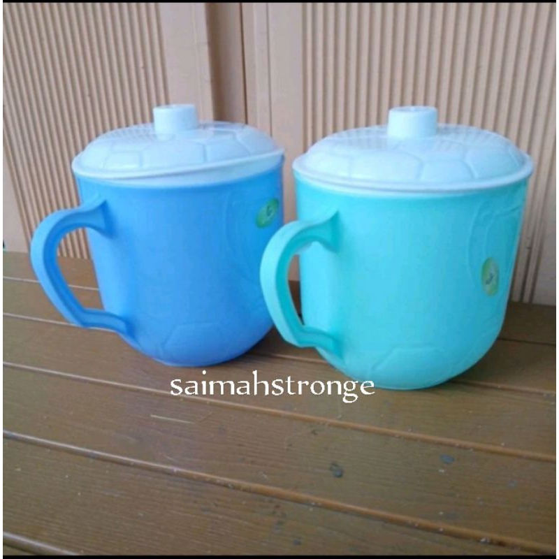 Mug Plastik Jumbo/Cangkir Jumbo/Gelas Gagang Besar
