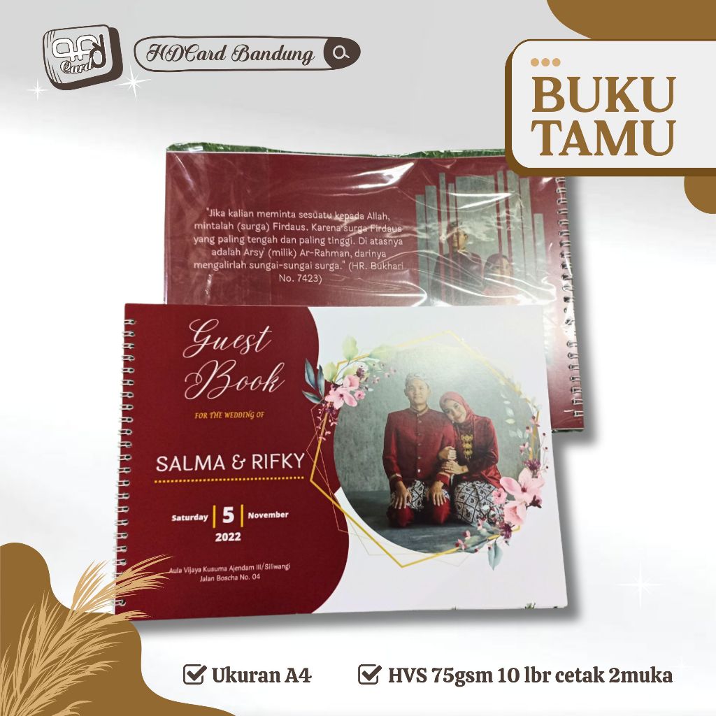 

Buku Tamu Guest Book Desain Custom Ring Spiral