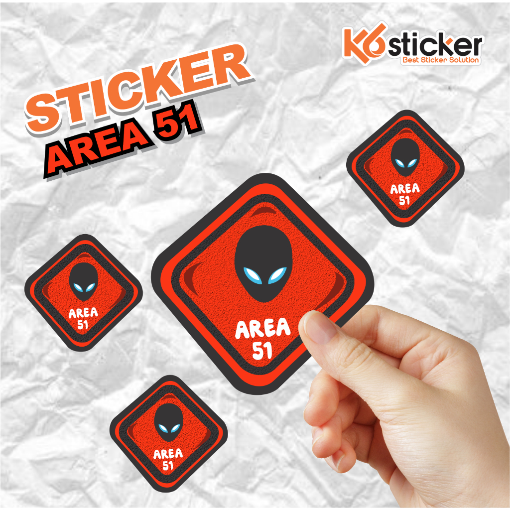 

stiker distro aesthetic area 51