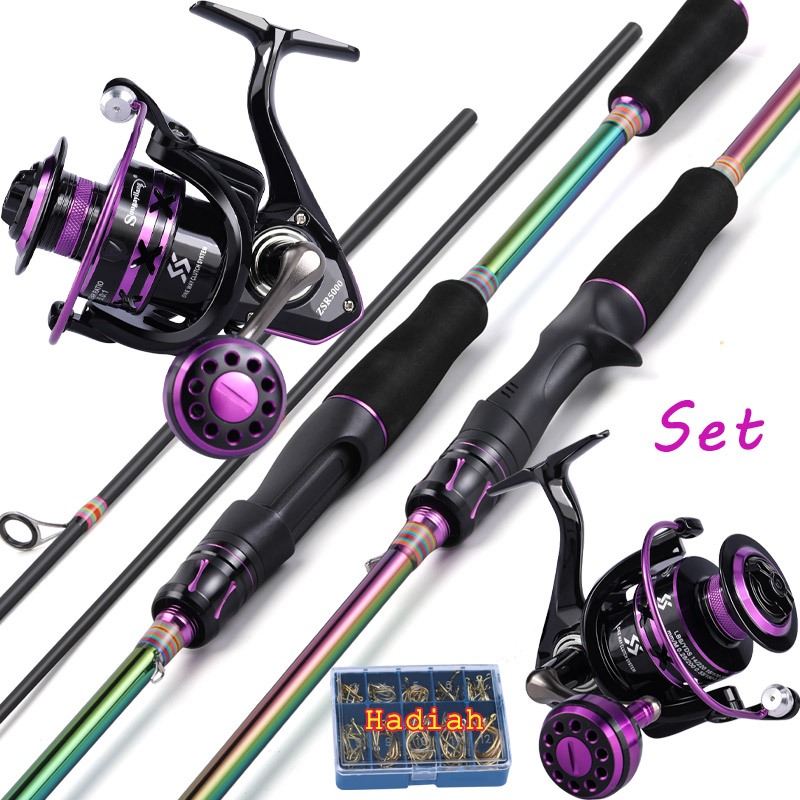 SOUGAYILANG JORAN PANCING 1.8M/2.1M MIXCOLOR FISHING ROD 2 BAGIAN M POWER 20KG MAX DRAG FISHING ROD
