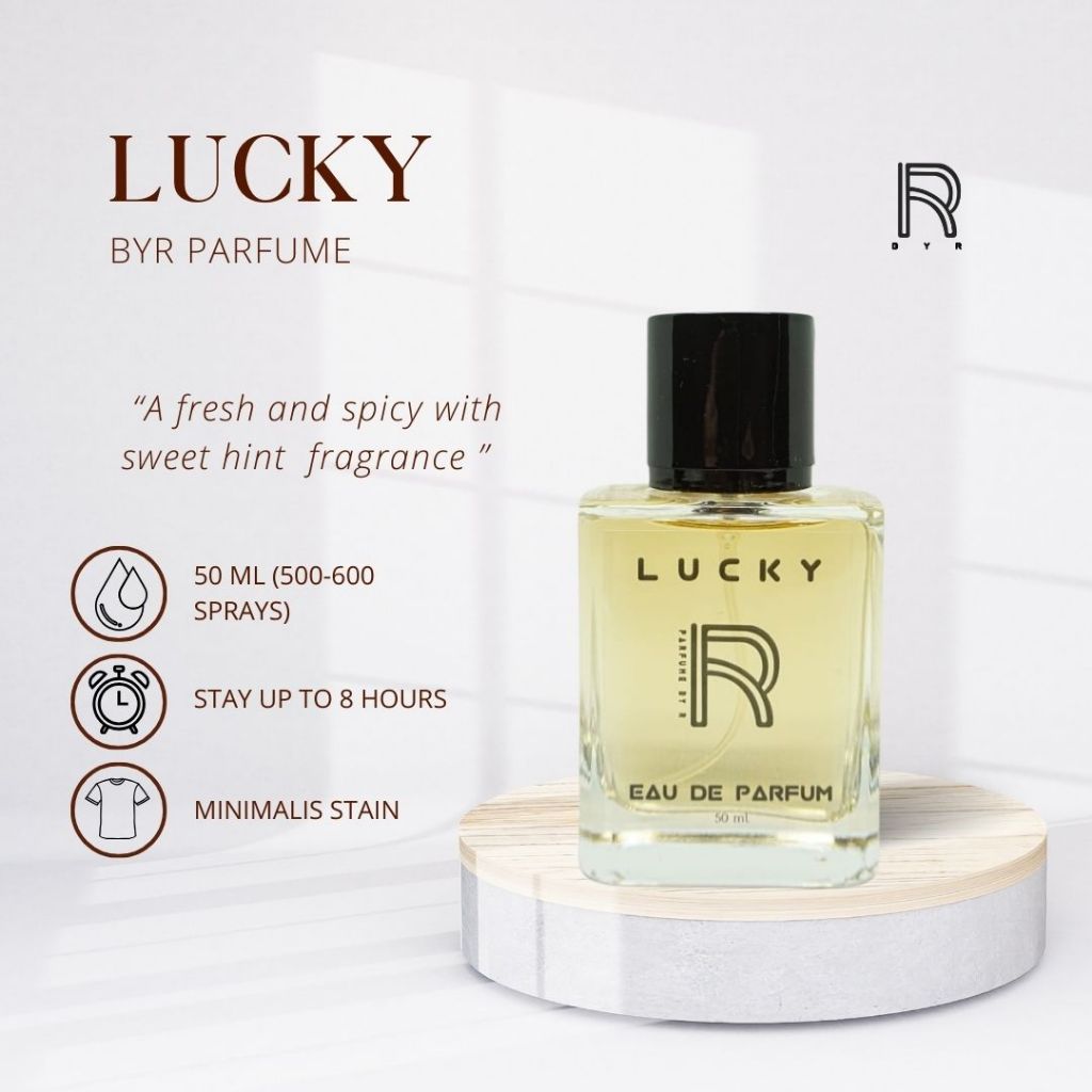 Parfume ByR – Lucky EDP 50 ML ORIGINAL ByR for Men by 1 Million Lucky – Parfume Lokal Wangi Tahan La