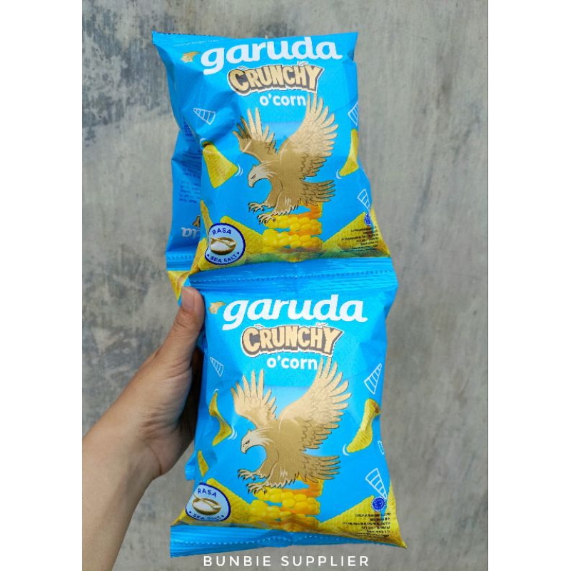 

Garuda Crunchy O'corn Rasa Sea Salt Isi 5pcs (Renceng) | Chiki Jagung Rasa Sea Salt