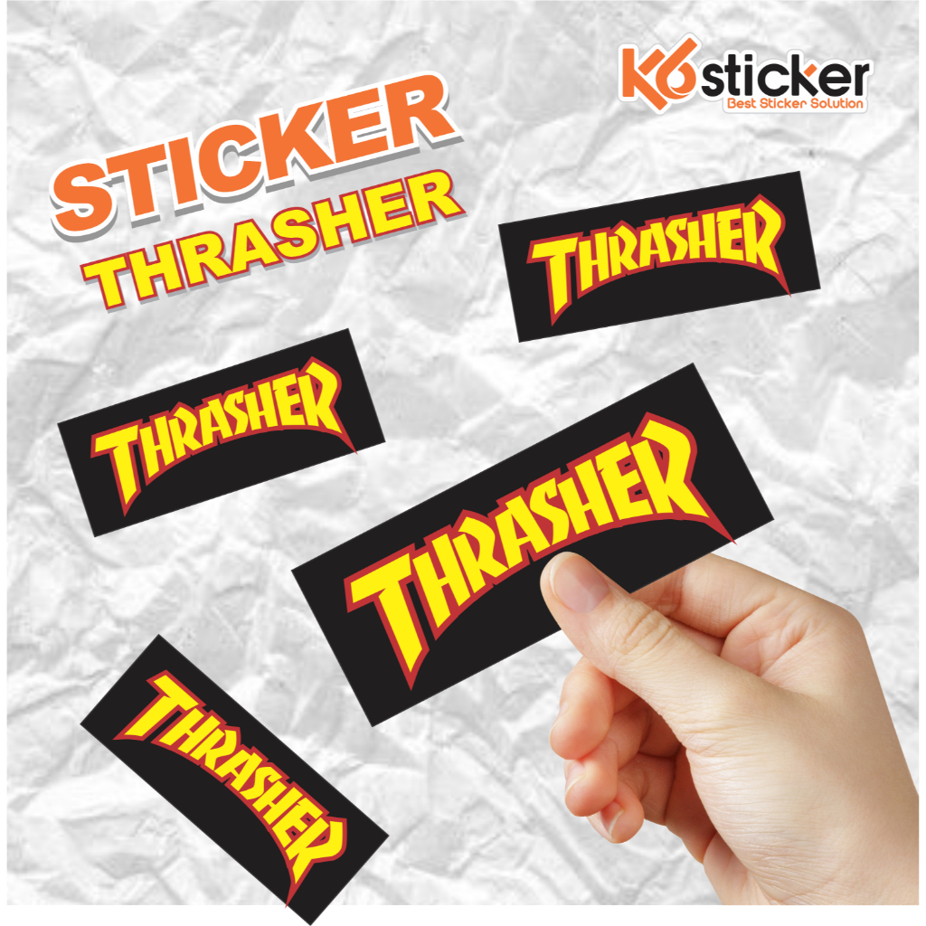 

Stiker sticker brand THRASHER