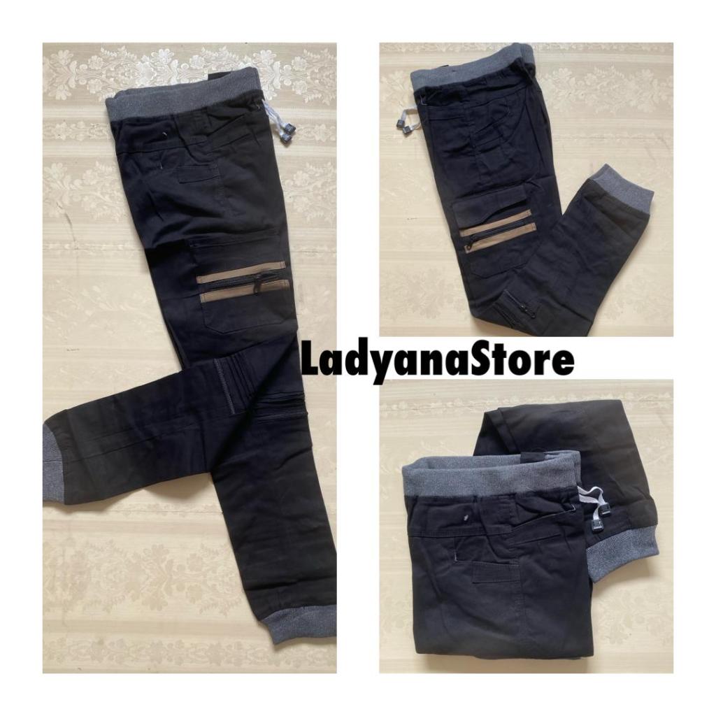 Celana Kargo Cargo Joger Jogger PDL Panjang Pria Cowok Lelaki Dewasa Katun Stretch Terbaru 2024 / Pi