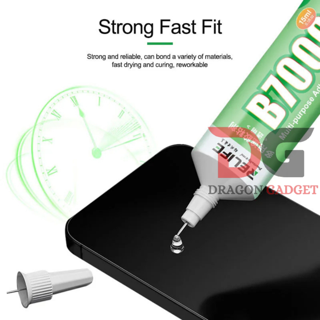 

RELIFE lem B7000 15ml, 50ml,110ml lem Bening/Clear perekat LCD untuk perbaikan ponsel, tablet, komputer, laptop
