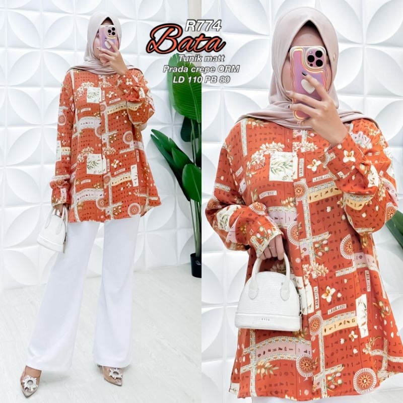 Ribyka R774 Tunik Prada Crepe ORM