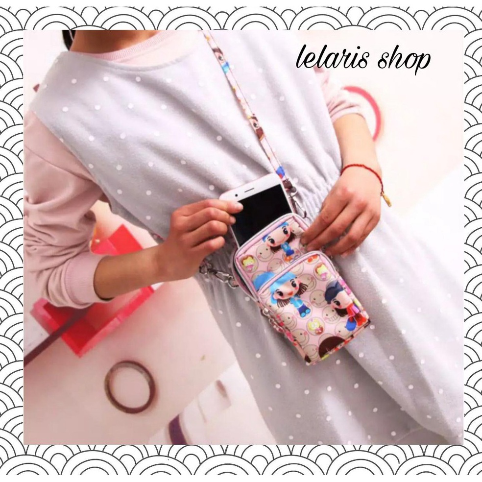 Tas HP Anak Perempuan Wanita Mini Import TerbaruTas Selempang HP Anak Cewek Sling bag Mini Terbaru d
