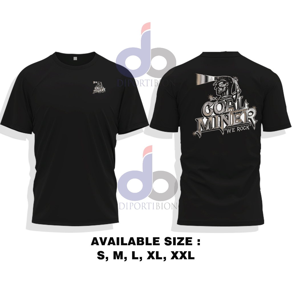 Kaos Tambang Batubara, Coal Miner Kaos Lengan Pendek