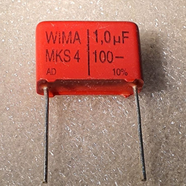 Revolutionary Wima 1UF 1V MKS4 Audio komponen asli Germany P15mm
