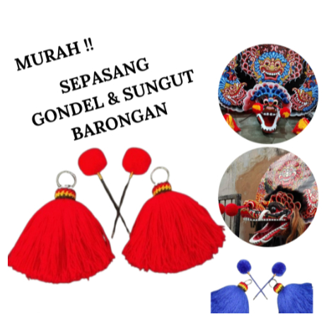 Sepasang Gondel Dan Sungut Barongan Jaranan || Sungut Dan Giwang Anting Barongan Jaranan