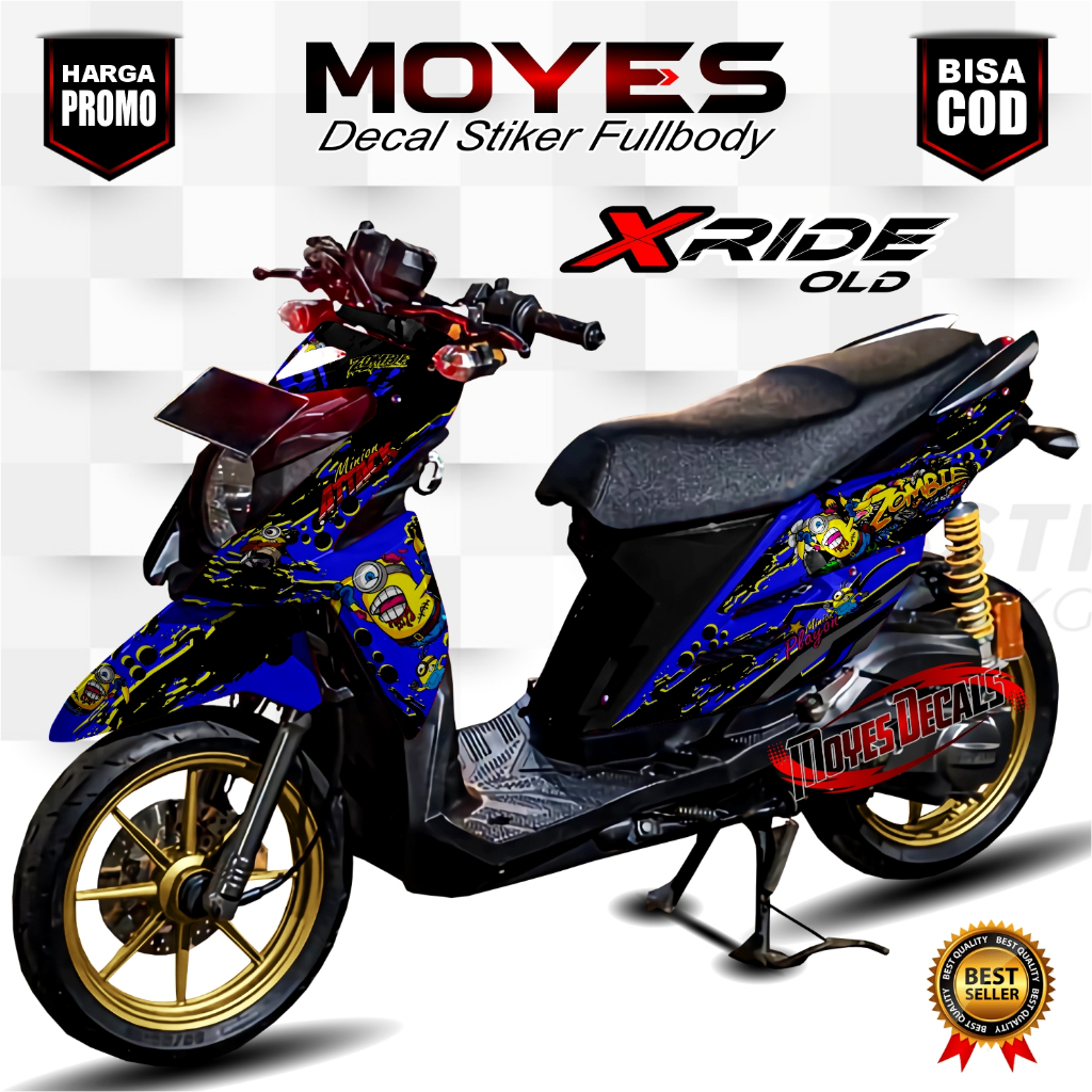 Decal X Ride 115 Full Body Stiker X Ride 115 Full Body Striping X Ride 115 Full Body Decal Hologram 