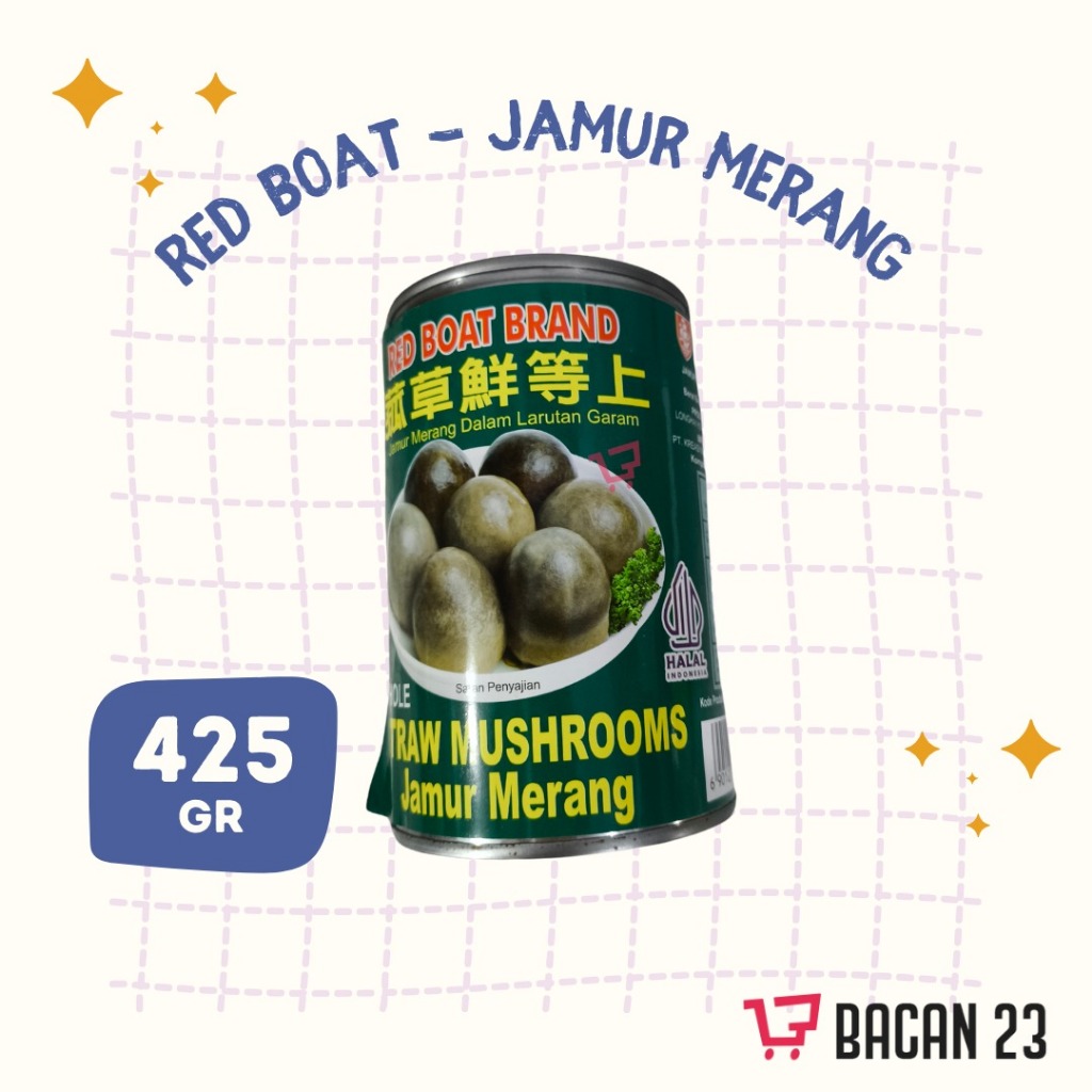 

Red Boat Jamur Merang (425 gr) Whole Straw Mushrooms