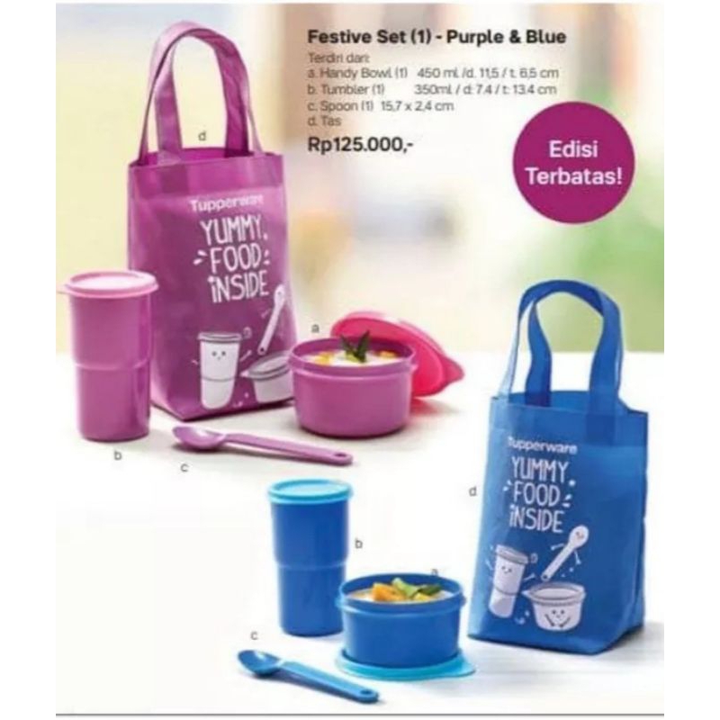 FESTIVE SET TUPPERWARE ORIGINAL (1)