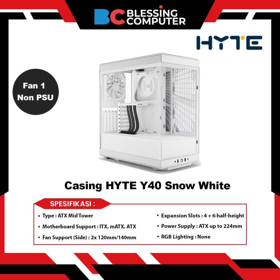 Casing HYTE Y40 Snow White