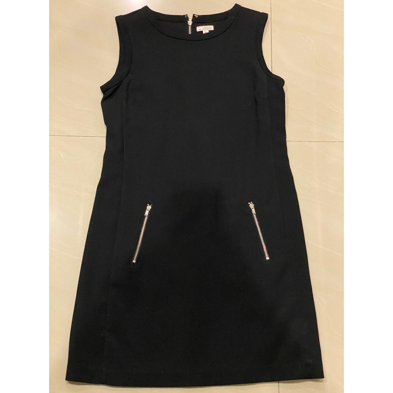 Dress terusan wanita mini polos hitam preloved gap