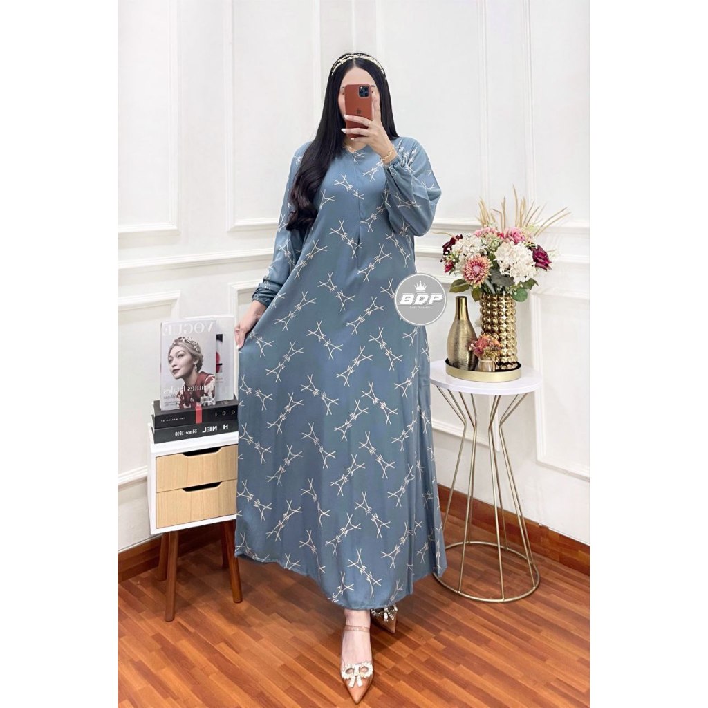 DIANPUTRI DASTER ARAB | GAMIS JEJE | RAYON SUPER GRADE A ORI MODEL RESLETING DEPAN BUSUI & BUMIL LD 110-syakila 26