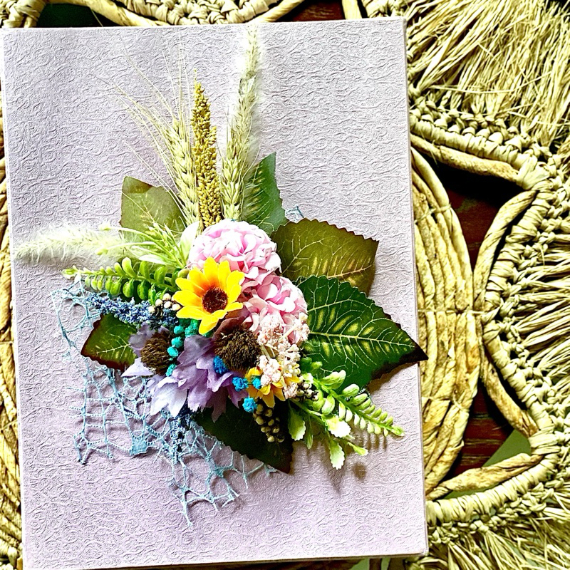 Hiasan Hampers Bunga Mahar Rangkaian bunga artificial bunga kering