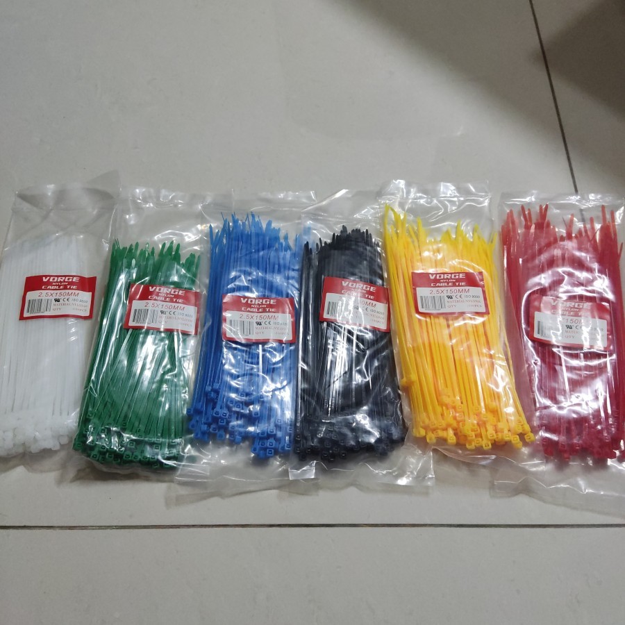 

kabel Ties Cable PENGIKAT VORGE 2.5 x 150MM 15cm 2,5 X 150 mm 15 CM 2.5x150 2,5x150 15CM