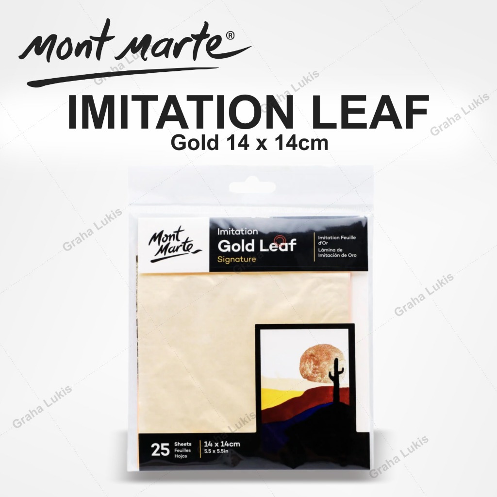 Mont Marte Imitation Gold Leaf / Kertas Foil Emas