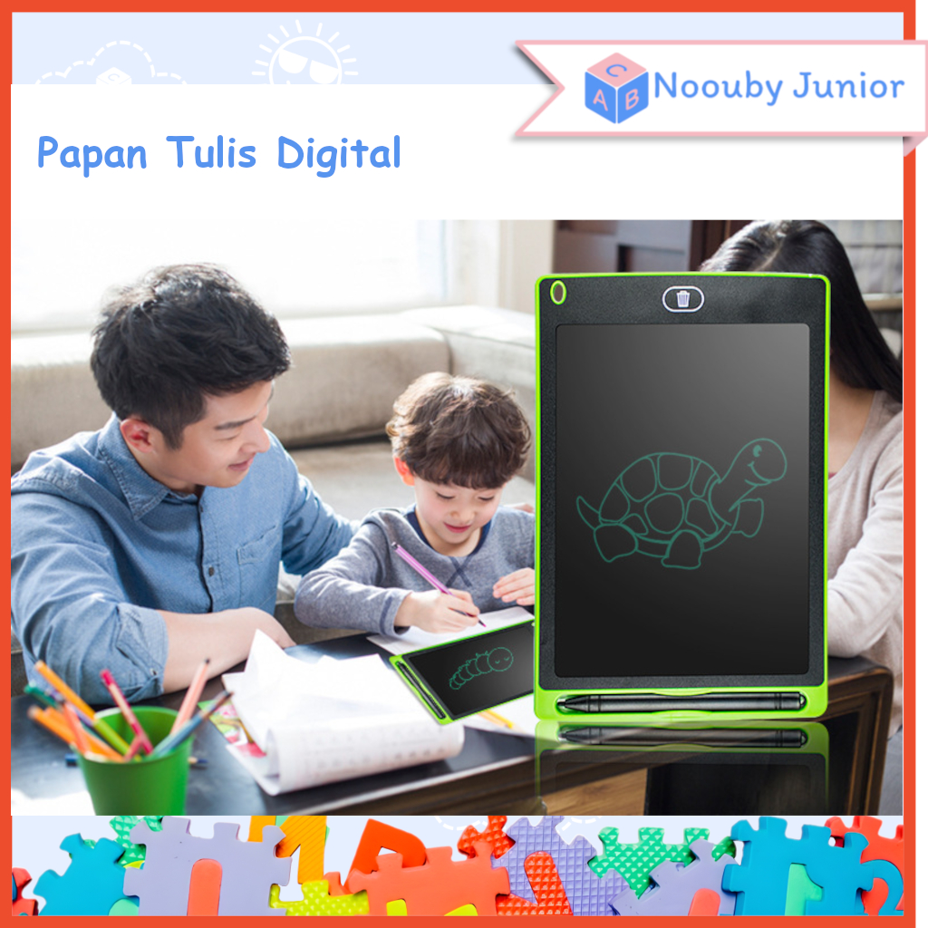 

CKS15 NOOUBY Mainan Edukasi Papan Tulis Dital Edukatif untuk Anak - Tablet Gambar LCD