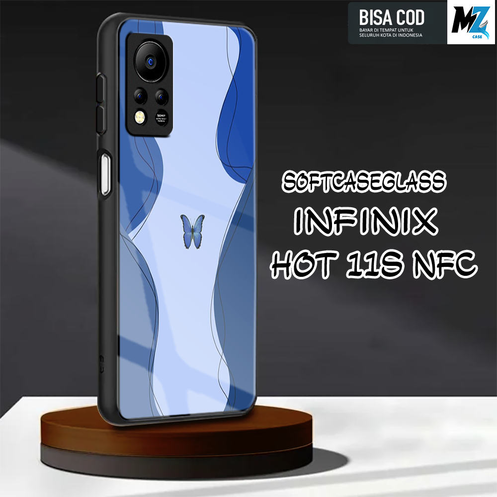 Softcase Glass Kaca [K06] Infinix Hot 11s NFC Terbaru Case Handphone Kesing Pelindung Handphone