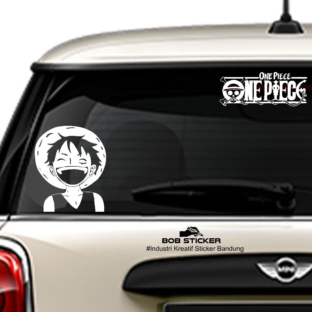 cutting stiker one piece / stiker kaca mobil