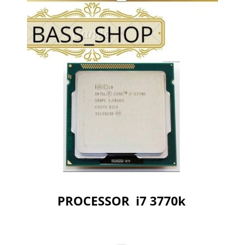 PROCESSOR INTEL CORE i7 3770k + FAN ORI 1155