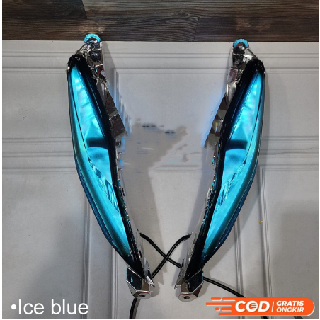 FULLSET REFLEKTOR SEIN MIKA SMOKE + LAMPU ALIS RUNNING BEAT FI 2012 2013 2014 2015