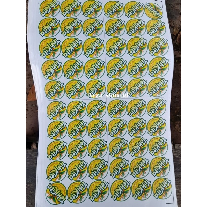 

sticker label cup Teh kita