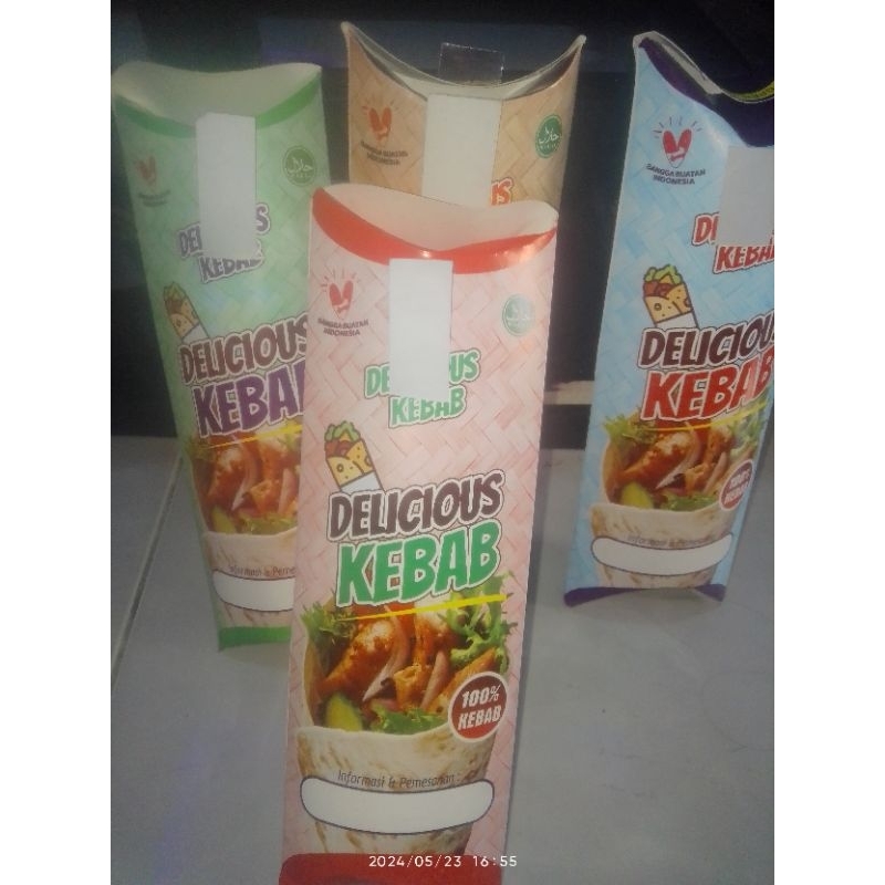 

kardus kebab bahan ivory isi 50