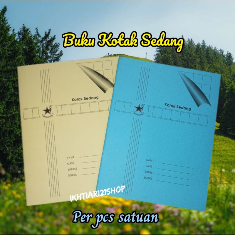 

Buku Tulis Kotak Sedang/Buku Tulis Mandarin kotak Sedang Satuan Cover Random