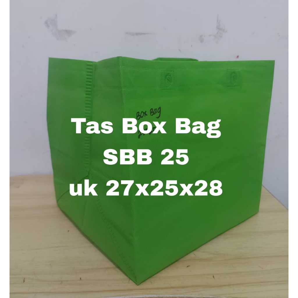 

Tas Spunbond Box Bag uk 27X25X28 / SBB 25 / Tas Box / Harga lusinan
