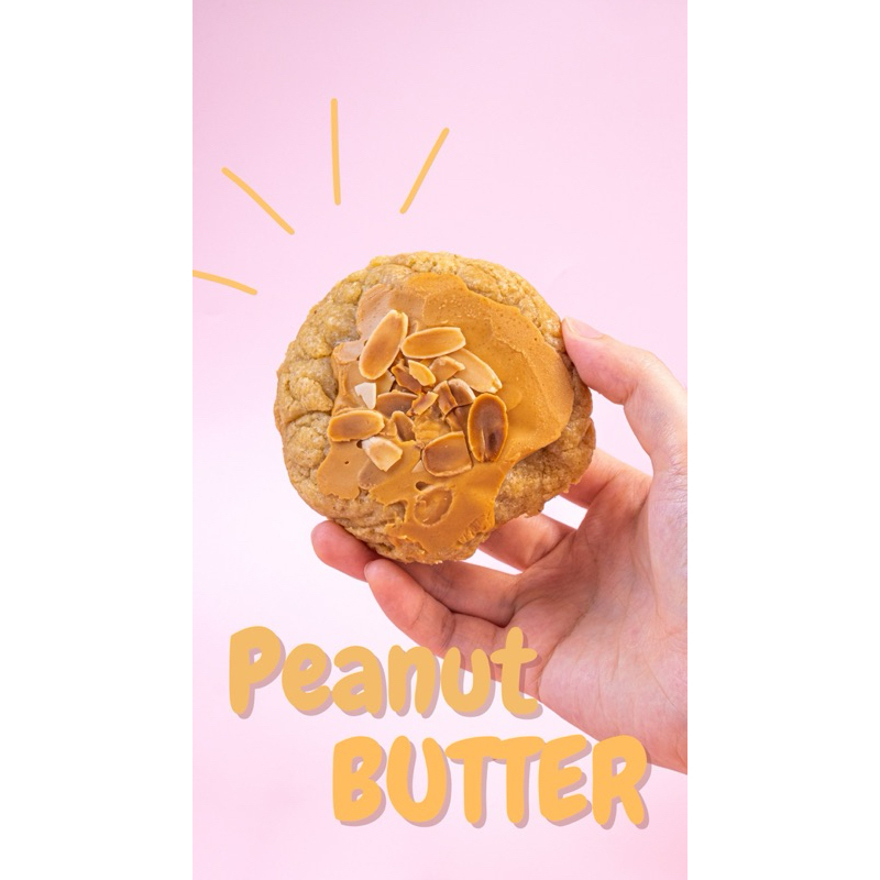 

[doughlabel] Bundle of 3 “Peanut Butter” 100g/pcs Soft Cookies Super Soft Homemade - Bisa Kirim ke luar kota