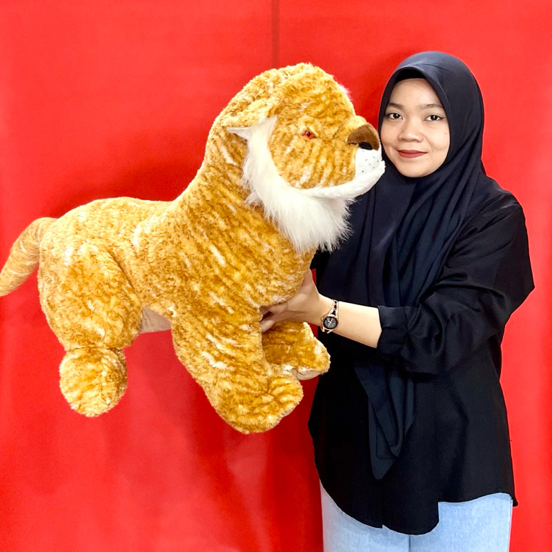 Boneka singa lucu boneka karakter singa macan besar lion karakter animals ecofootwear.id