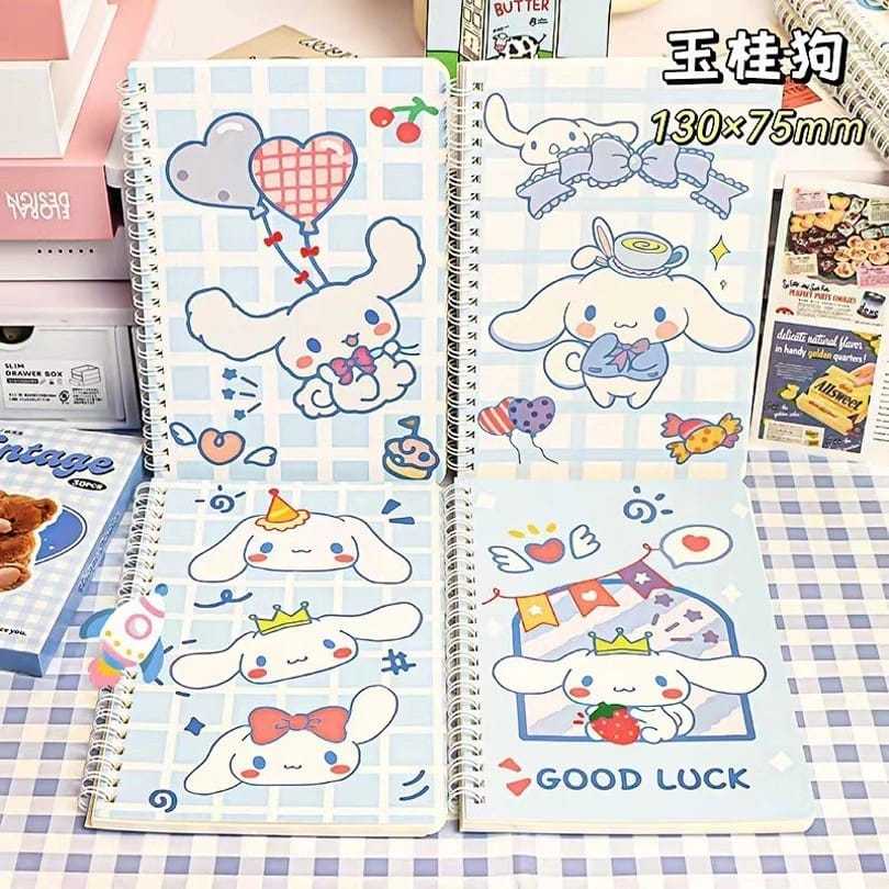 

[FAFAFA] Buku Note Book Ring A5 Premium Kuromi Edition / Note Book Spiral A5