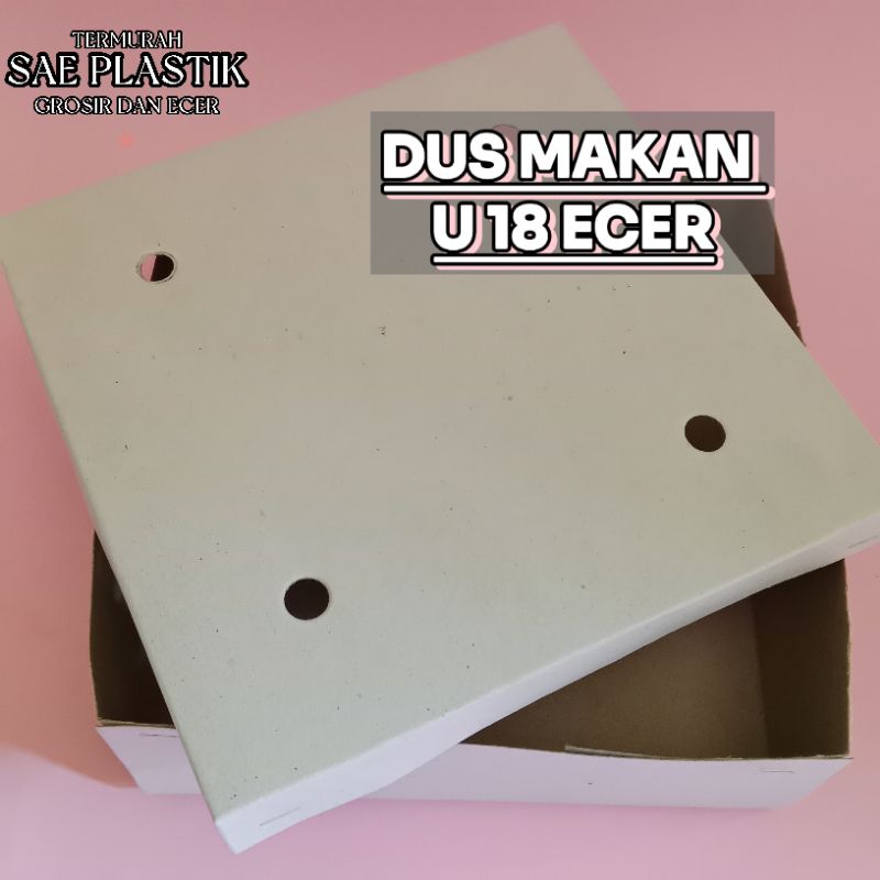

DUS MAKAN ECER PER LEMBAR UKURAN 18