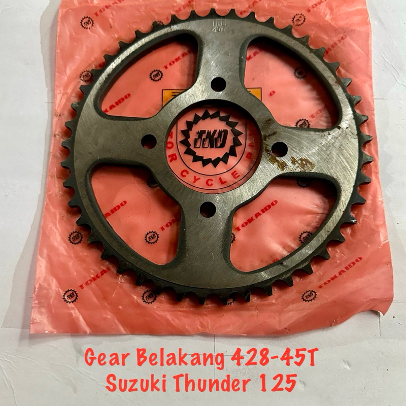 Gear Gir Belakang 428 - 45T Suzuki Thunder 125