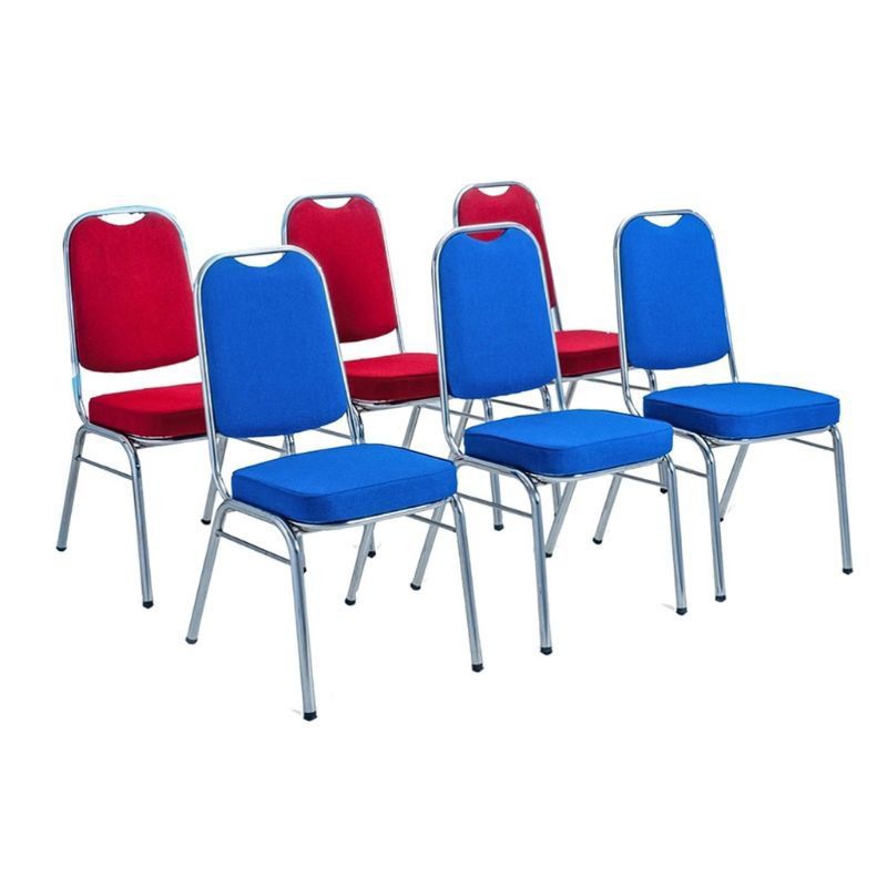Kursi Kantor Susun Serbaguna Banquet Chair Merah/Biru