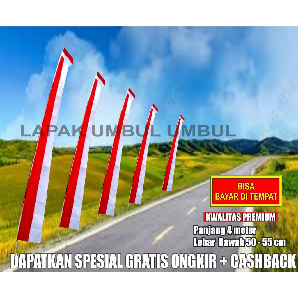 umbul umbul layur mp /umbul umbul merah putih /bendera merah putih