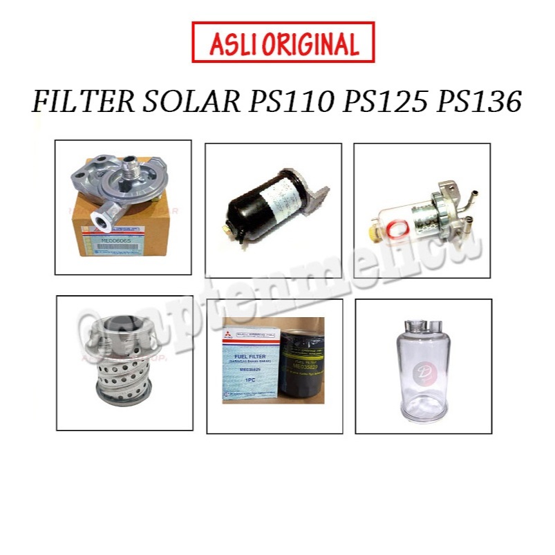 ORI Filter Solar Atas Bawah Saringan Minyak Bahan Bakar Diesel Bracket Breket Rumah Dudukan Kaca Mik