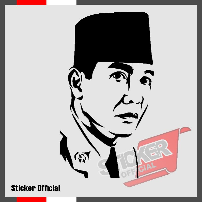 

Sticker bung karno, sticker suekarno, cutting sticker