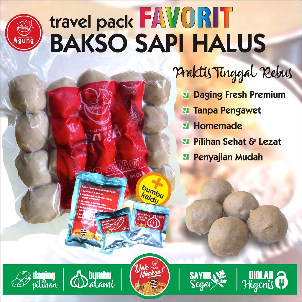 

Travel Pack Frozen Bakso Sapi Halus Favorit