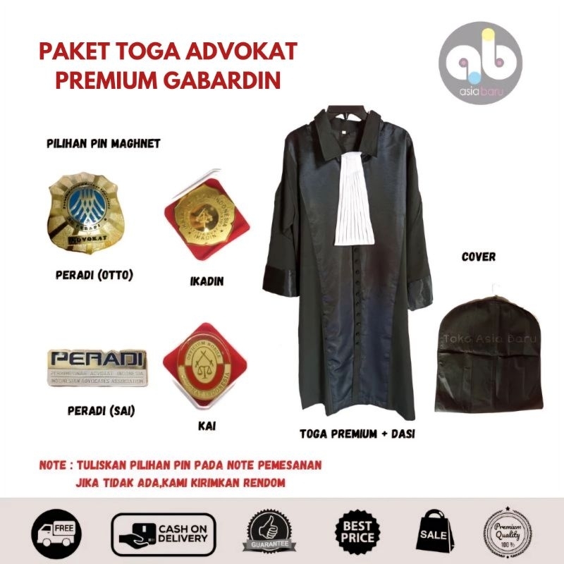 [BEST SELLER] Toga Advokat | Toga Pengacara | Toga Jaksa | Premium Quality | Redy Stok