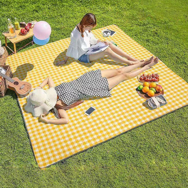 Tikar Piknik Tebal 2x2m Tikar Lipat Anti Air Alas Camping Waterproof