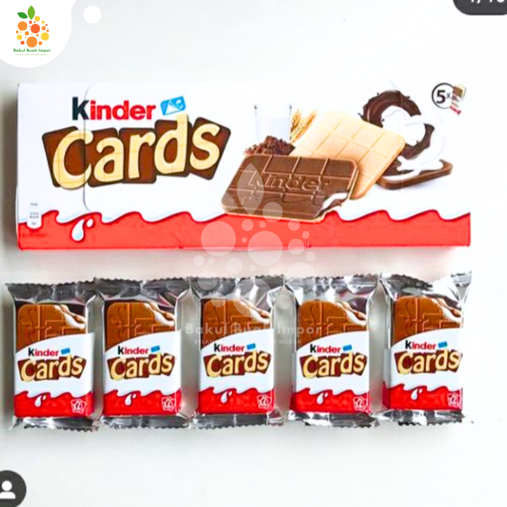 

Kinder Cards Chocolate [ 1 BOX ISI 5 PACK ]