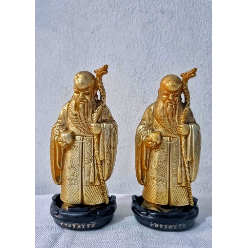 Patung dewa bumi te cu kong / tecukong vintage antik kuno barang jadul. barang antik. barang jadul. 