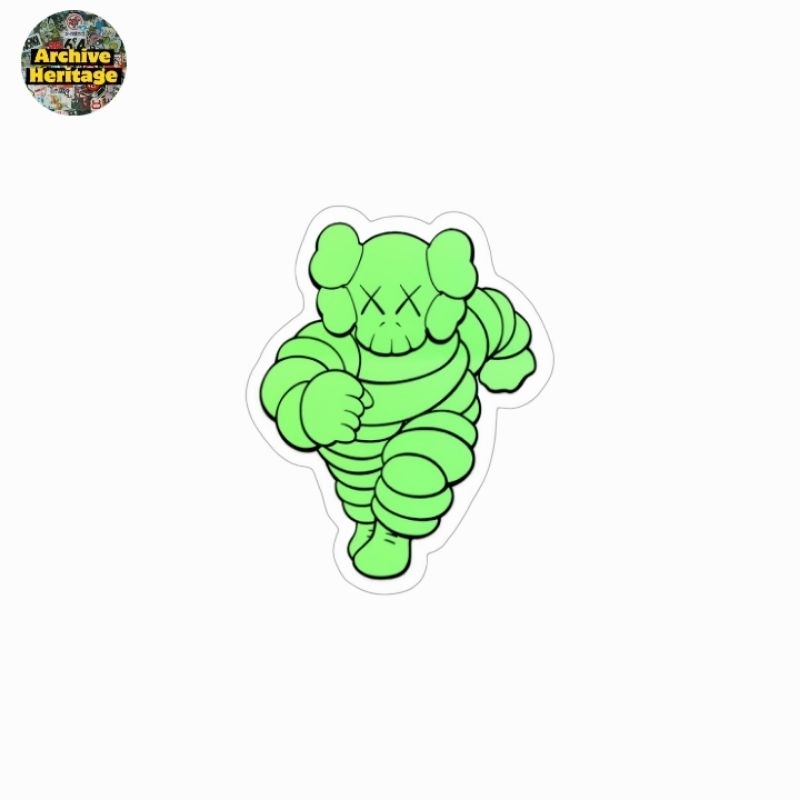 

sticker KAWS x Michellin graffiti stiker art running